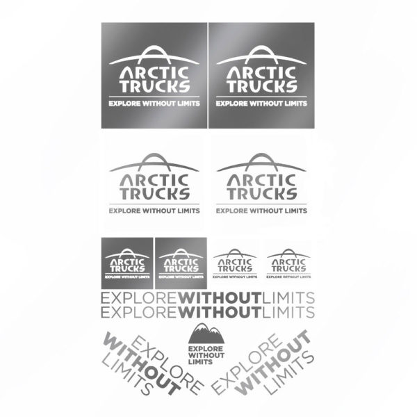 Arctic Trucks Stickers in Anthracite Grey